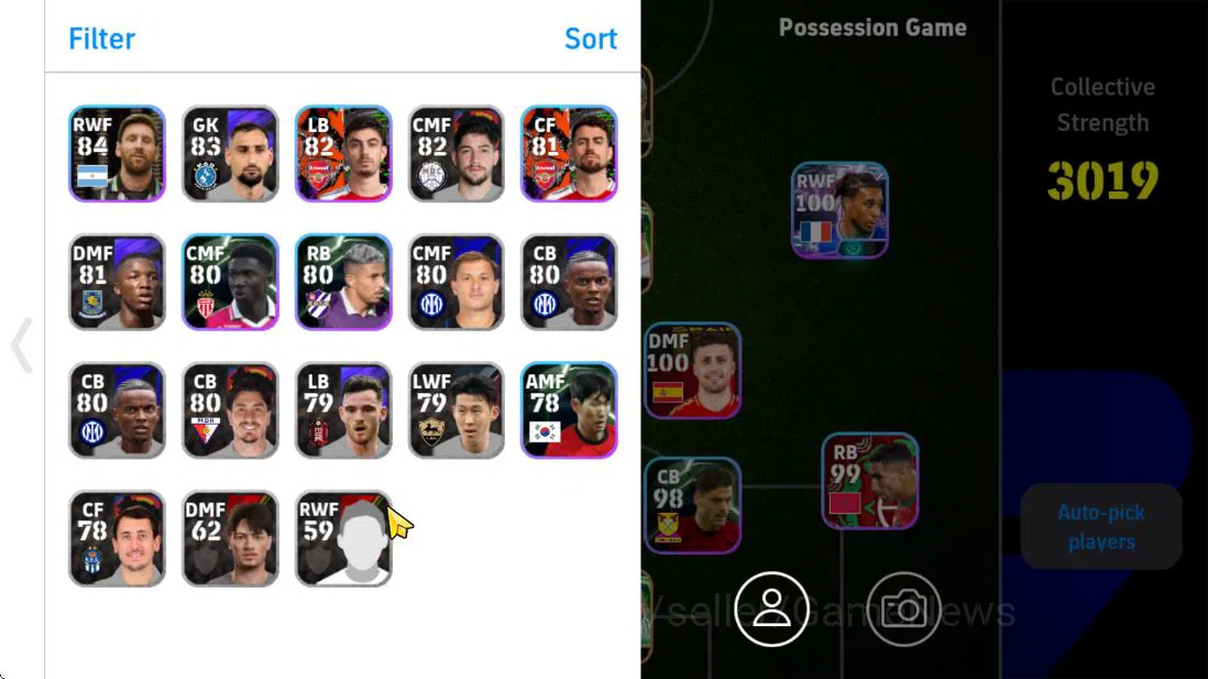 eFootball Accounts Mobile|Dean Huijsen,Orkun Kokcu[Visionary Pass],Br image 2
