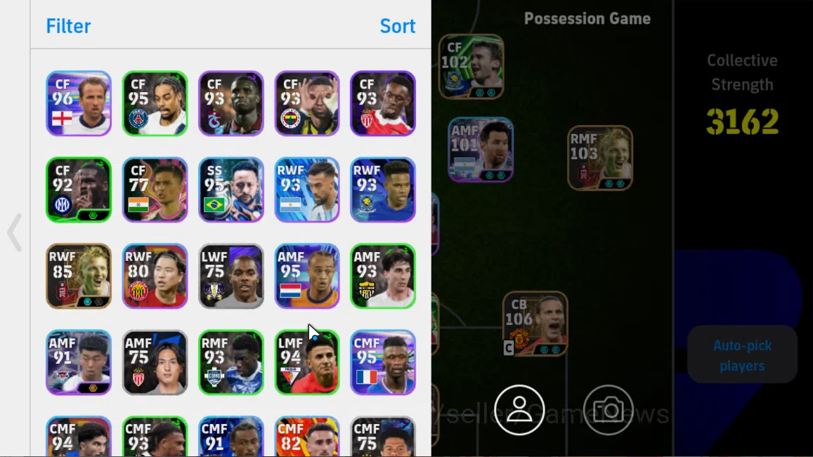 eFootball Accounts Mobile|Neymar Jr(BlitzCurler),EdenHazard(Phenomena image 2