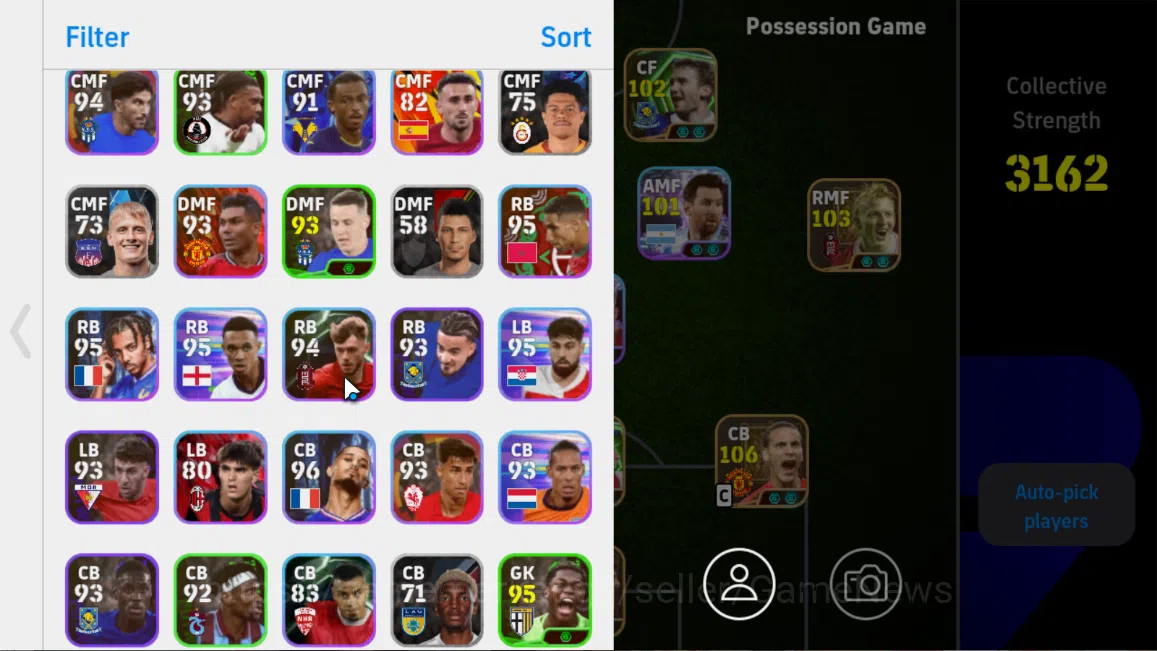 eFootball Accounts Mobile|Neymar Jr(BlitzCurler),EdenHazard(Phenomena image 3
