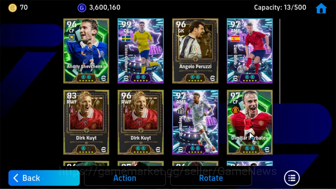 eFootball Accounts Mobile|Neymar Jr(BlitzCurler),EdenHazard(Phenomena image 5