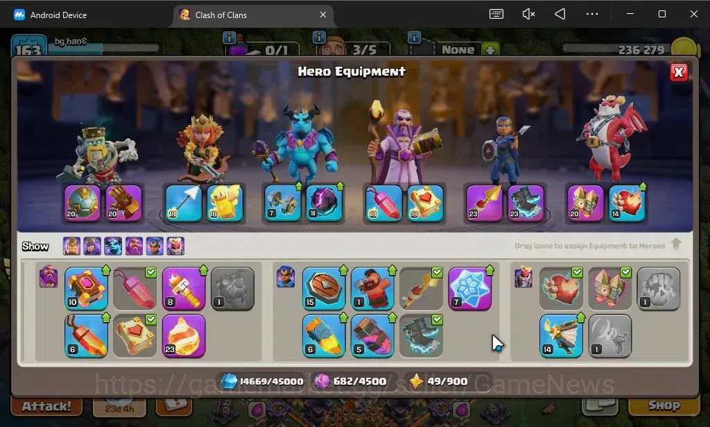 Clash of Clans Accounts LV 163|TH 15-BH 9|HH 9|Limited Skin|BK 42,AQ 53,GW image 11