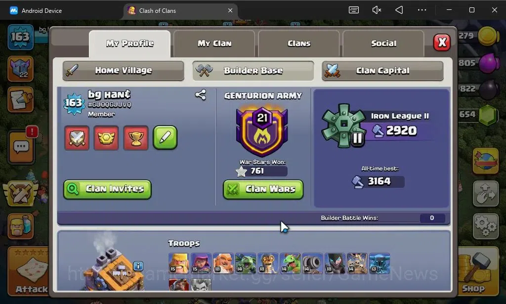 Clash of Clans Accounts LV 163|TH 15-BH 9|HH 9|Limited Skin|BK 42,AQ 53,GW image 4