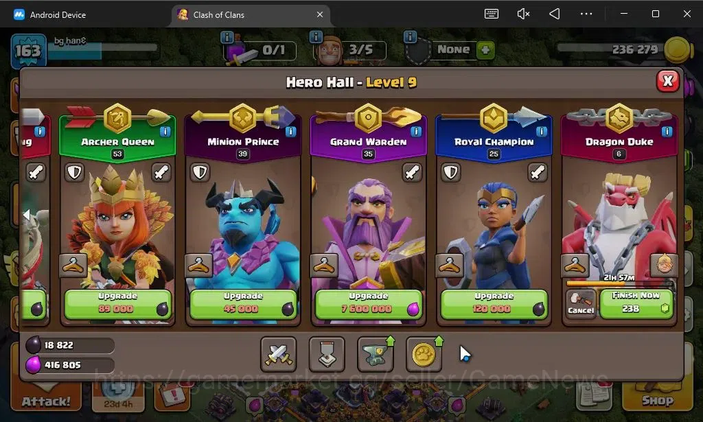 Clash of Clans Accounts LV 163|TH 15-BH 9|HH 9|Limited Skin|BK 42,AQ 53,GW image 9
