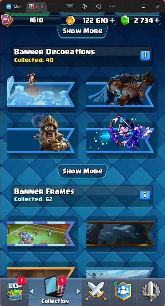 Clash Royale Accounts Global |CL 1610|KTL 15|Trophy 10274|121 Cards|6 Ma image 18