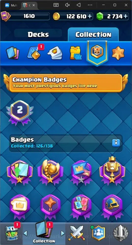 Clash Royale Accounts Global |CL 1610|KTL 15|Trophy 10274|121 Cards|6 Ma image 19