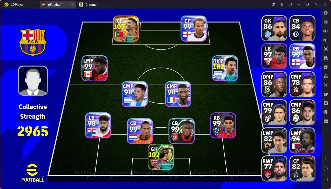 eFootball Accounts Starter Mobile |PW 2965| Starter | New Bigtime Cristiano Ronaldo | Epic David Seaman | 2026|Check SS 1