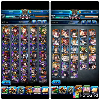 Grand Summoners Accounts Mid-Game #GS73 [GLOBAL] Rank 89 | War Hero Fen +TW, Paladin Roy +TW, Hajime Saito +TW, Simon