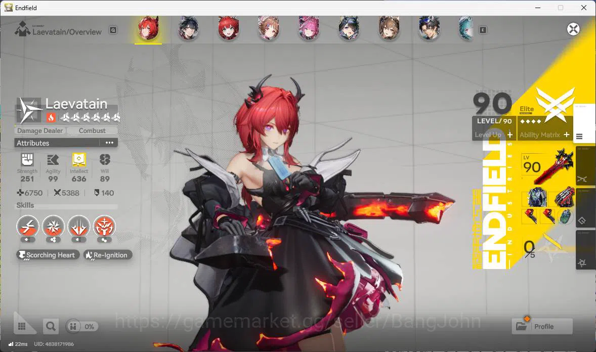 Arknights: Endfield Accounts ASIA | LVL 55, Laevatain sign, Ardelia sign p2, Yv image 5
