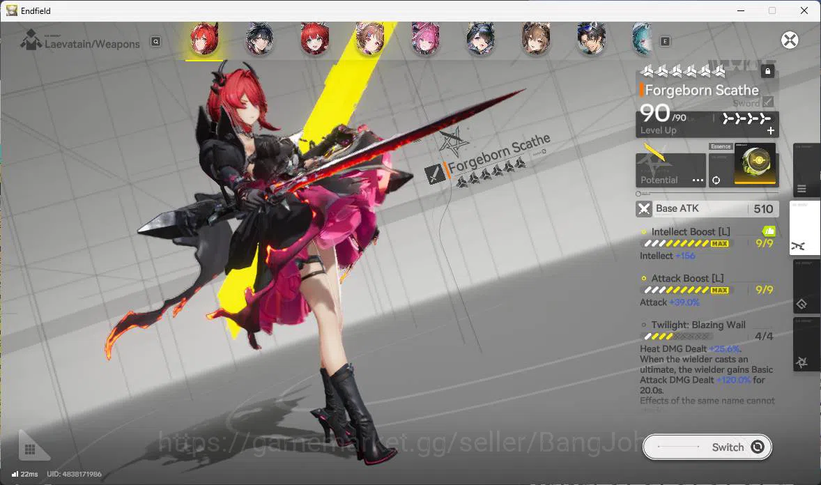 Arknights: Endfield Accounts ASIA | LVL 55, Laevatain sign, Ardelia sign p2, Yv image 6