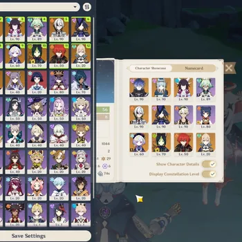 Genshin Impact Accounts End Game ASIA|AR 56|1 Premium Team|Rate On|5 Limited + 5(*5 Weapon)|(Flins,Arlecchino
