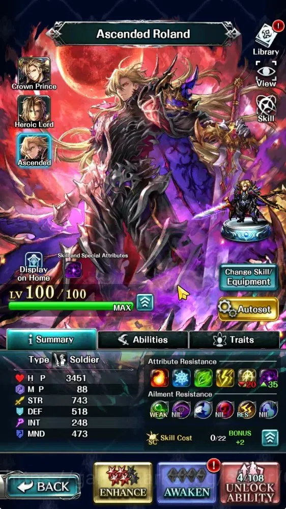 Last Cloudia Accounts Endgame GLOBAL|Rank 24|3,4K Crystal|Top Tier Unit [AoG Labyreth,Arkh KoD,SM Sera,Ascended Roland,Etc|7 10