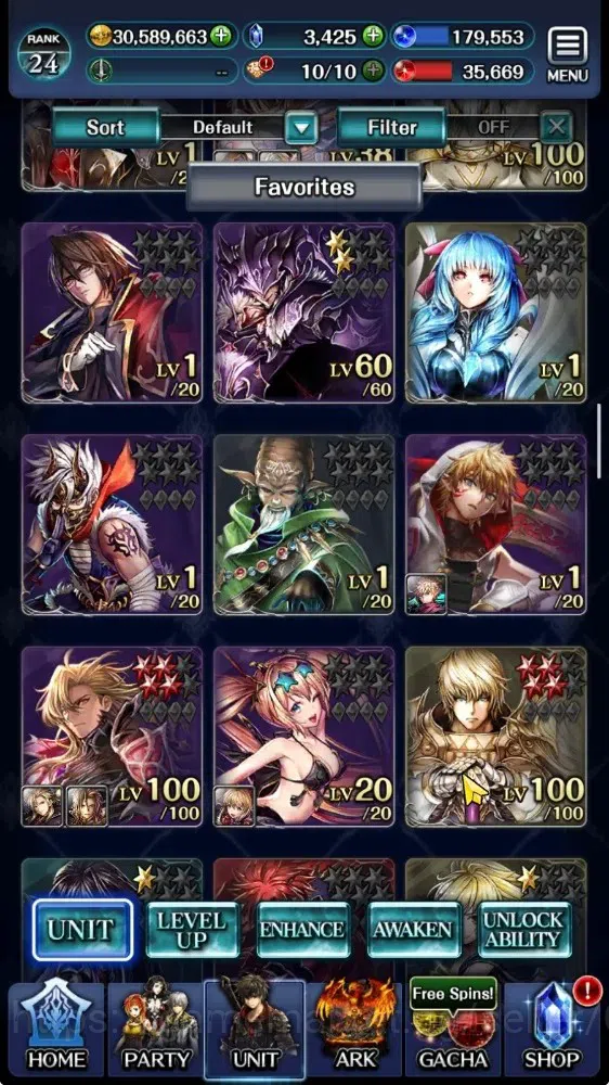 Last Cloudia Accounts Endgame GLOBAL|Rank 24|3,4K Crystal|Top Tier Unit [AoG Labyreth,Arkh KoD,SM Sera,Ascended Roland,Etc|7 3