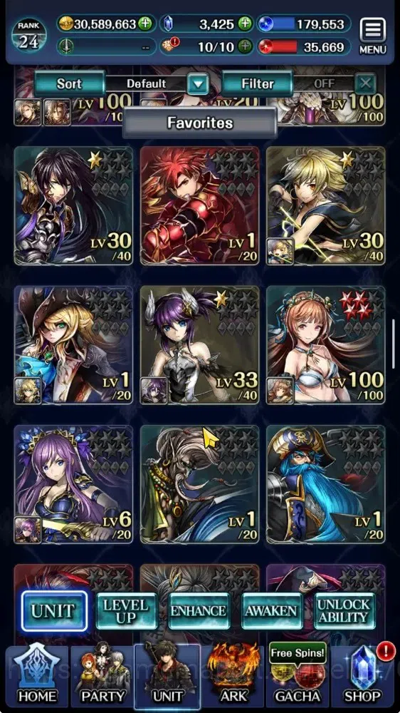 Last Cloudia Accounts Endgame GLOBAL|Rank 24|3,4K Crystal|Top Tier Unit [AoG Labyreth,Arkh KoD,SM Sera,Ascended Roland,Etc|7 4