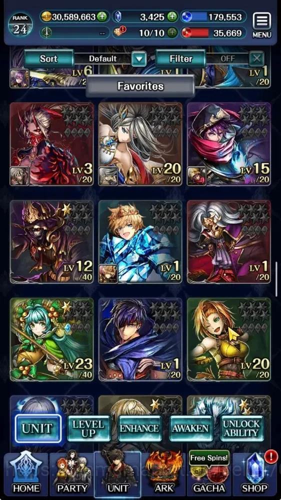 Last Cloudia Accounts Endgame GLOBAL|Rank 24|3,4K Crystal|Top Tier Unit [AoG Labyreth,Arkh KoD,SM Sera,Ascended Roland,Etc|7 5