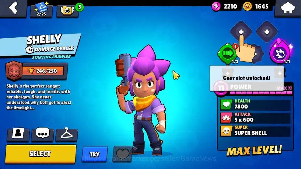 Brawl Stars Accounts 1011 Trophy|15 Brawlers 2 Max Lvl [Lily,Shelly]|1  image 13