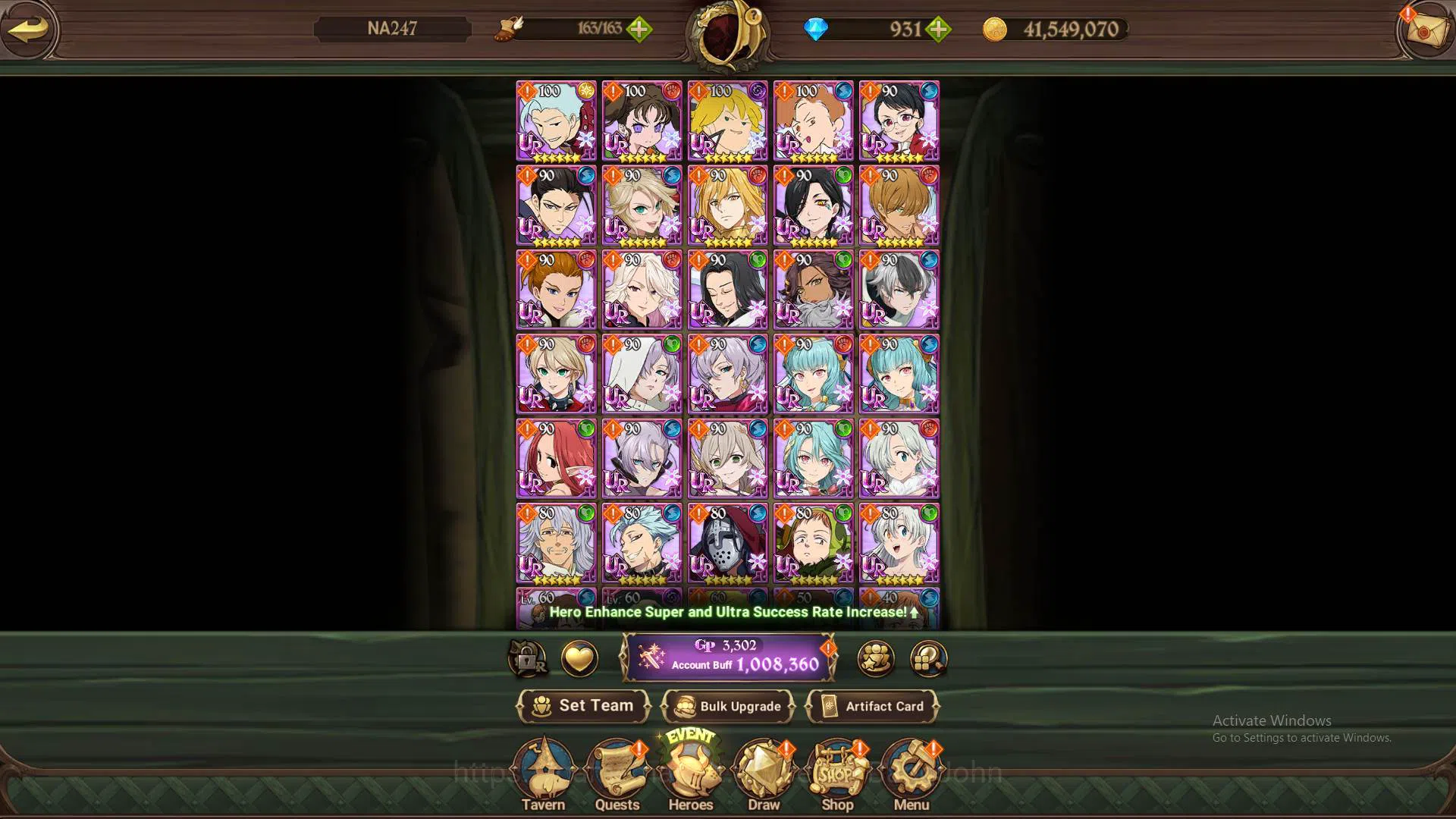 The Seven Deadly Sins: Grand Cross Accounts GLOBAL|1M CC|DM 931|3 UR King&Diane,OppressorDK,DK image 2
