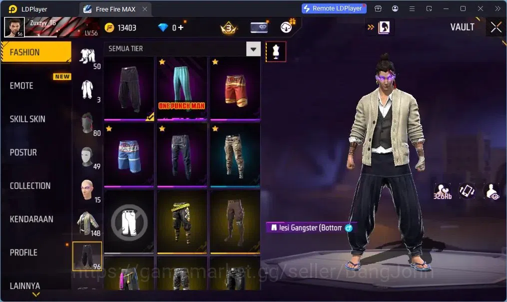 Free Fire Accounts Indonesia | EVO SCAR-Megalodon Alpha | M1887-One P image 11