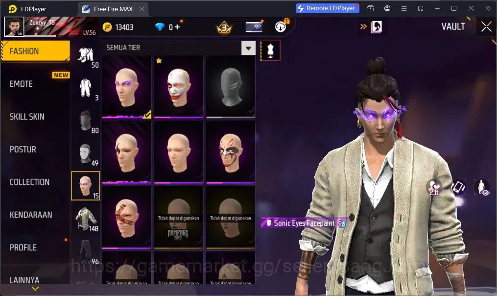Free Fire Accounts Indonesia | EVO SCAR-Megalodon Alpha | M1887-One P image 13
