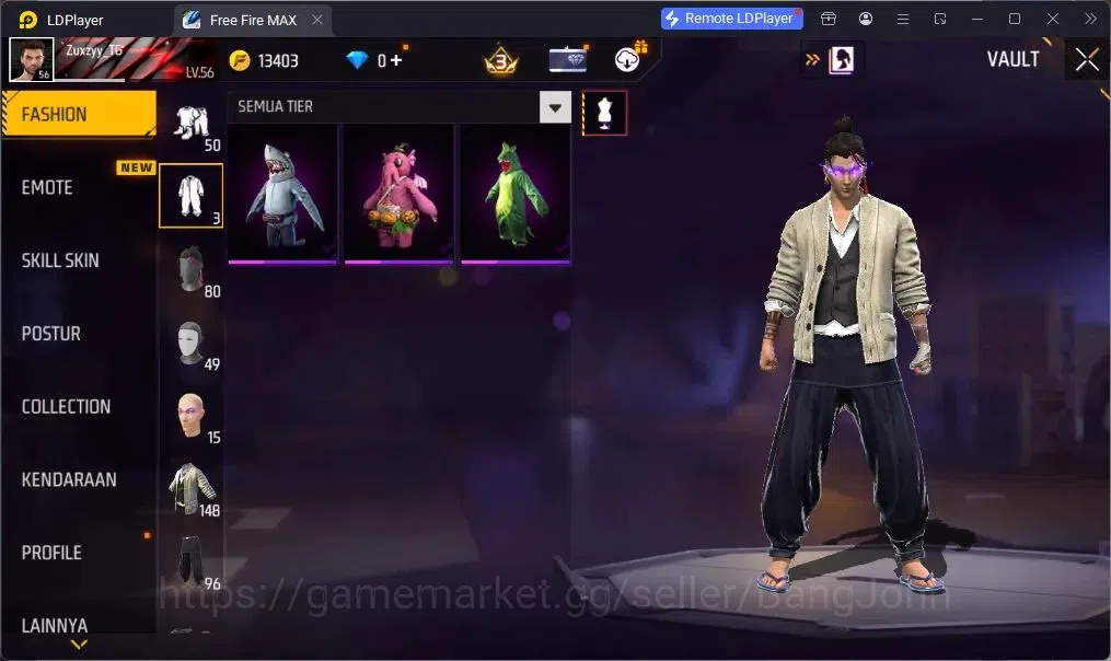 Free Fire Accounts Indonesia | EVO SCAR-Megalodon Alpha | M1887-One P image 16