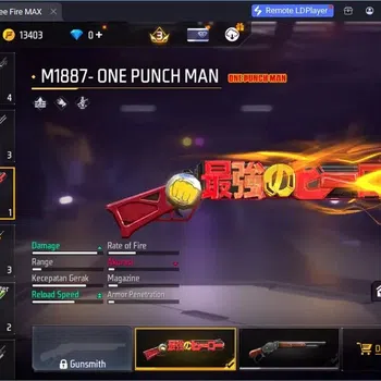 Free Fire Accounts Indonesia | EVO SCAR-Megalodon Alpha | M1887-One P image 1