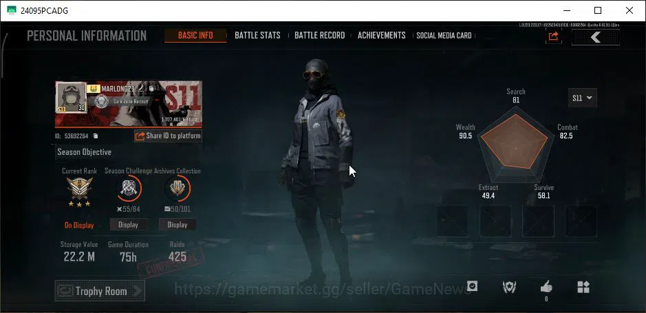 Arena Breakout Accounts Starter [MOBILE] Lv30|SV 22M|CV 14M|Urban Sports|VSS Decree,Contour MPX,Ceremonial MK14,Etc|CN 2