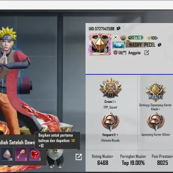 PUBG Mobile Accounts Global |24 Weapon Labs|9 KillMess|3 X-Suit|Naruto Set|2 Weapon Collab(AUG+Groza)|CheckSS PUBGM006B