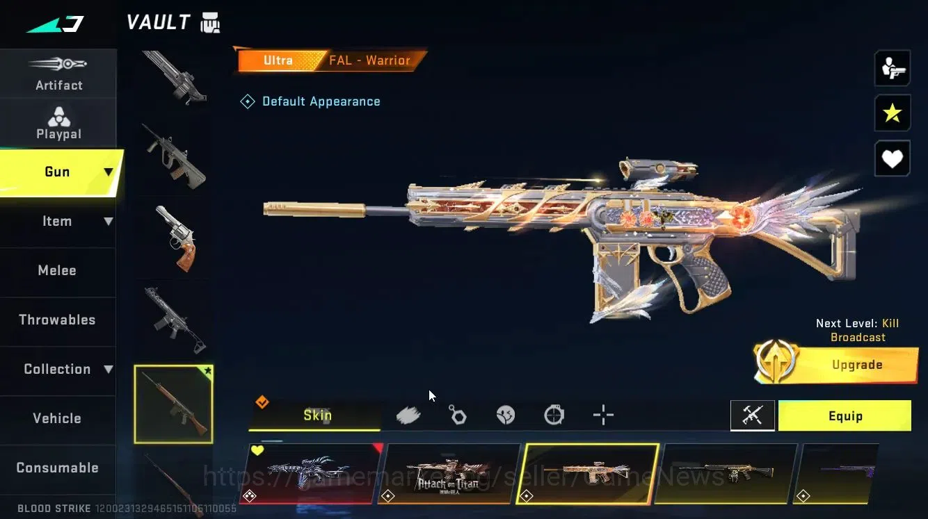 Blood Strike Accounts ASIA|6 ULTRA[RAN,NACHO,Origin12,VECTOR,FAL,M1887]| image 13