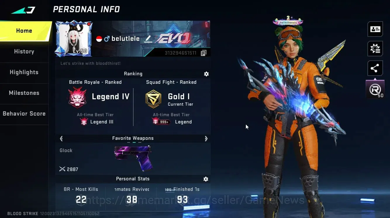 Blood Strike Accounts ASIA|6 ULTRA[RAN,NACHO,Origin12,VECTOR,FAL,M1887]| image 2