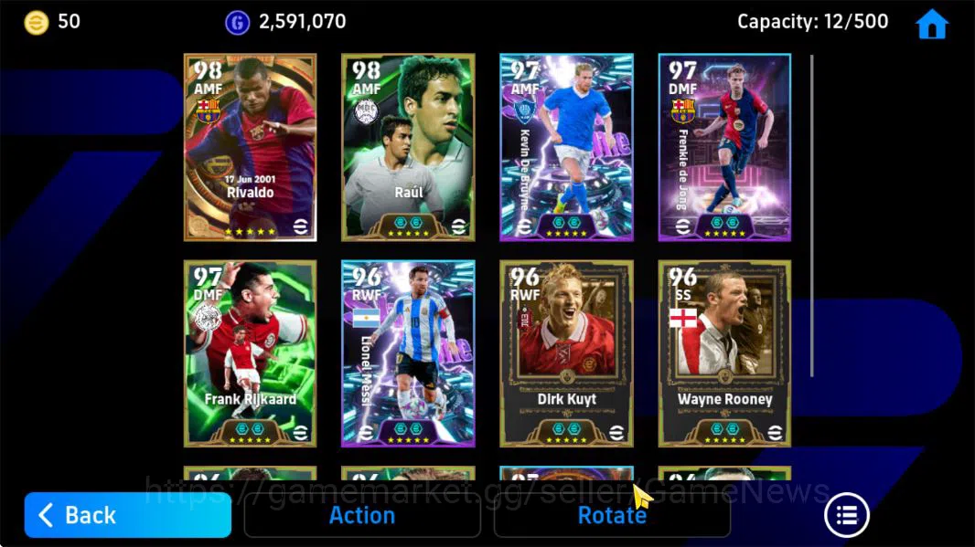 eFootball Accounts Mobile|Big Time Rivaldo,Kevin De Bruyn(Phenom Pass image 6