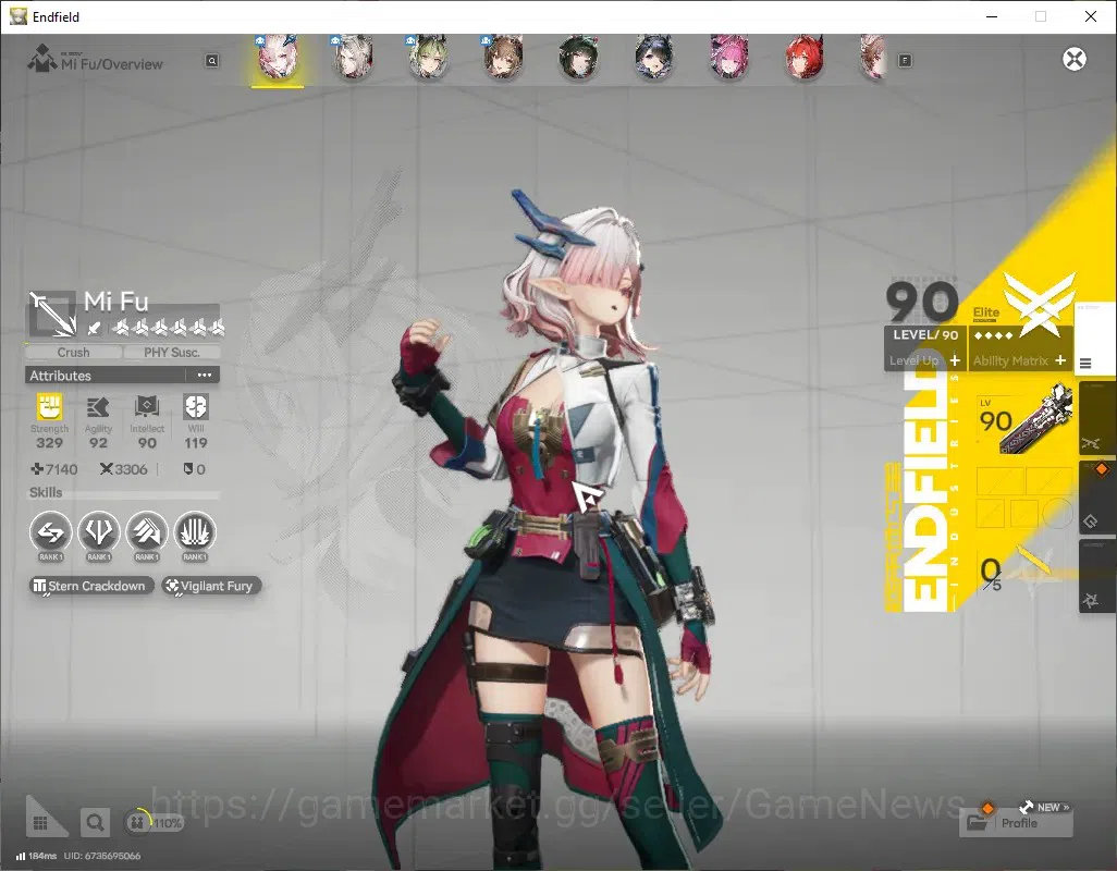 Arknights: Endfield Accounts NA/EU|Lv60|30K ORU,300 Ori|12 SSR|[Mi Fu,Gilberta, image 3