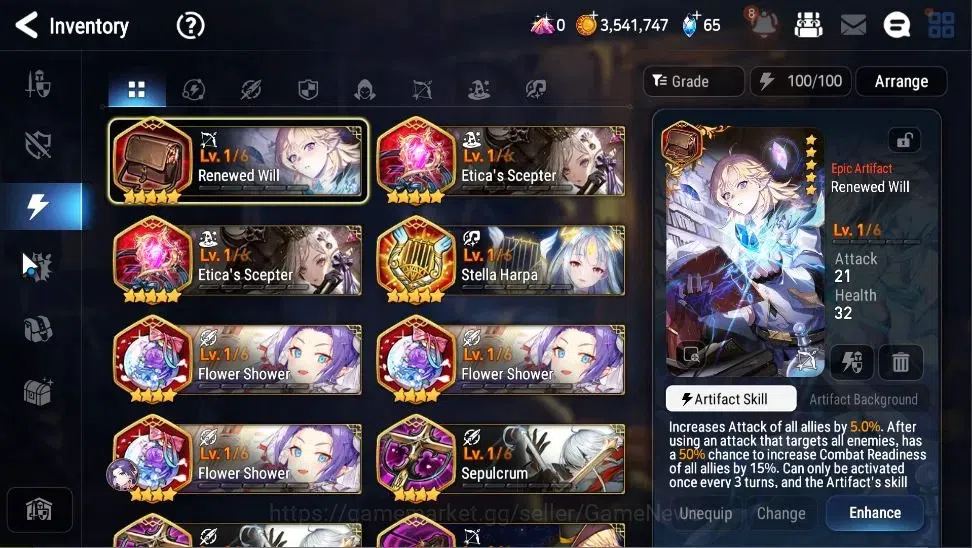 Epic Seven Accounts GLOBAL|UnVerif|3 ML(Straze,SP Politis,NC Landy)+Se image 17