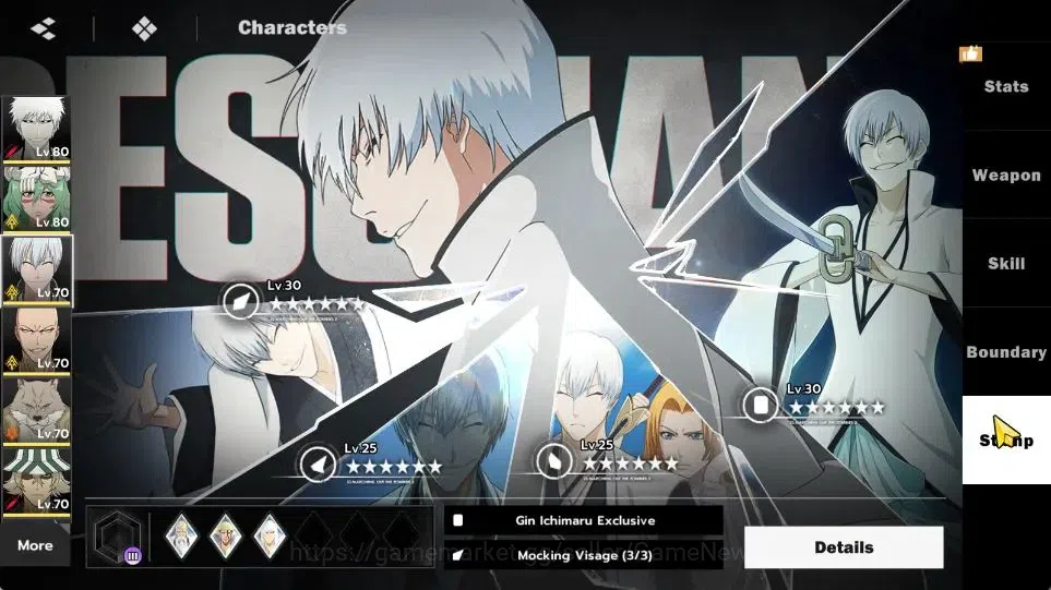BLEACH: Soul Resonance Accounts NuverseSEA|LV 61|10 SSR [Ichigo IH,Nelliel,Gin,Ika image 11