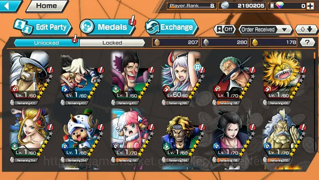 One Piece Bounty Rush Accounts Global|4EX|FA Akainu,LH Monkey D.Garp,Kaido Son Ya image 8