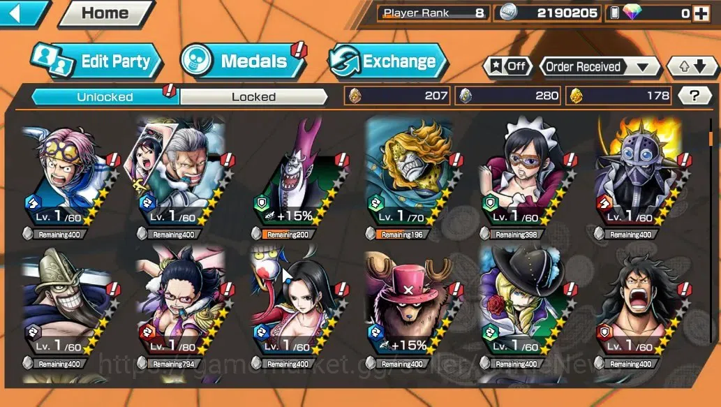 One Piece Bounty Rush Accounts Global|4EX|FA Akainu,LH Monkey D.Garp,Kaido Son Ya image 9