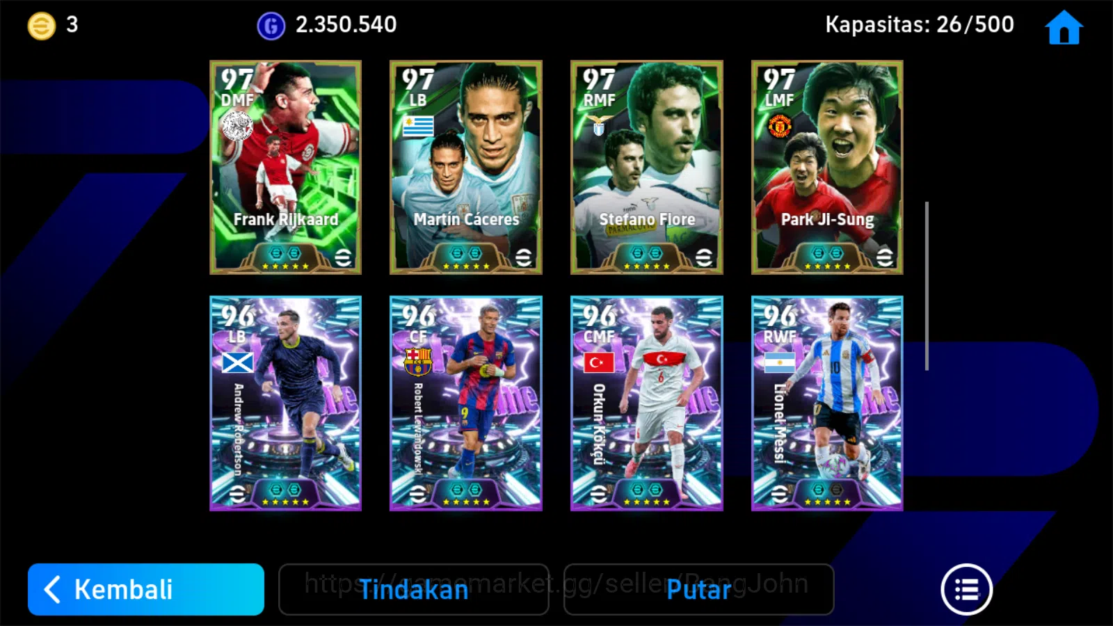 eFootball Accounts Power 3202 | pele epicdb,roberto carlos epicdb,rob image 5