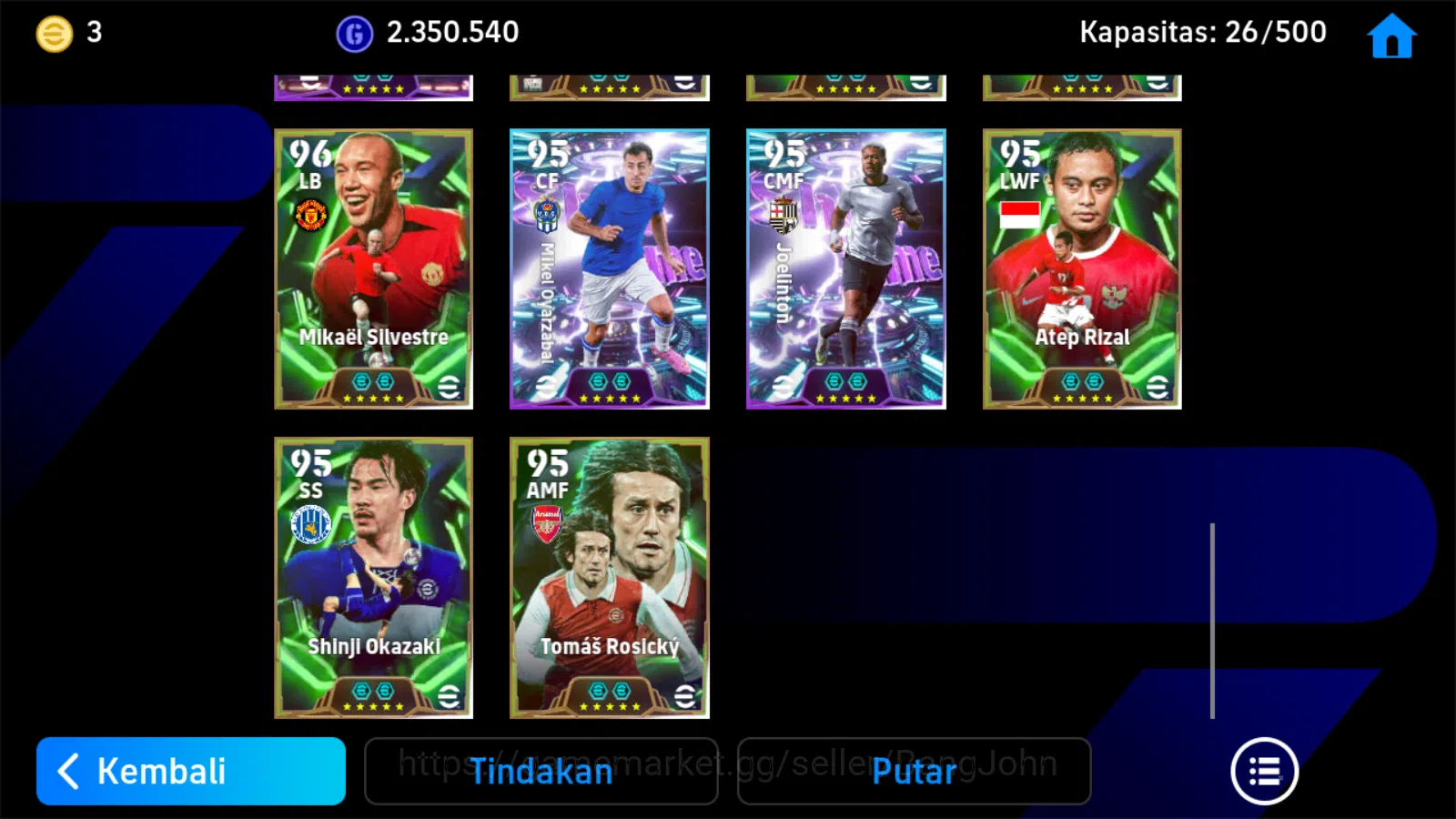 eFootball Accounts Power 3202 | pele epicdb,roberto carlos epicdb,rob image 7