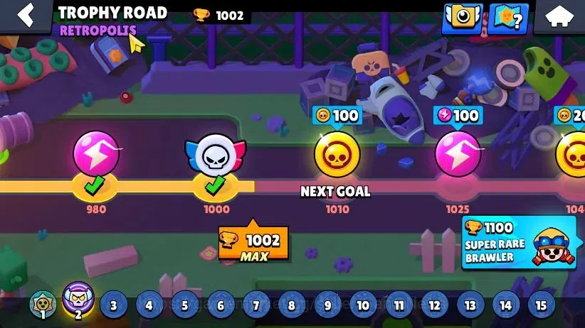 Brawl Stars Accounts 1002 Trophy|16 Brawlers 4 Max Lvl [Willow,Edgar,Sh image 10