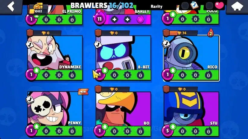 Brawl Stars Accounts 1002 Trophy|16 Brawlers 4 Max Lvl [Willow,Edgar,Sh image 5