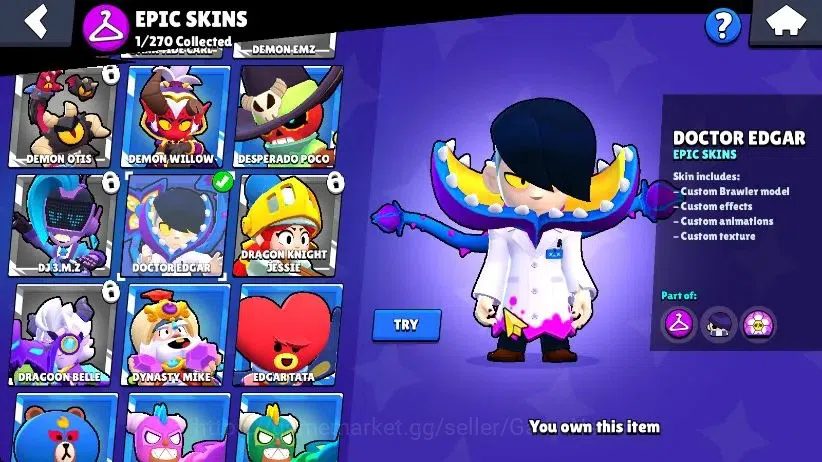 Brawl Stars Accounts 1002 Trophy|16 Brawlers 4 Max Lvl [Willow,Edgar,Sh image 7