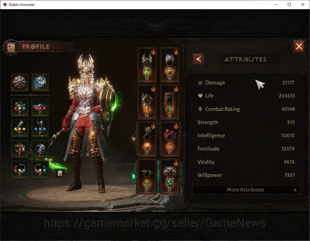 Diablo Immortal Accounts SEA-Vasily|CS ON|Lv60(776)|Crusader|43k CR|Reso 51 image 3