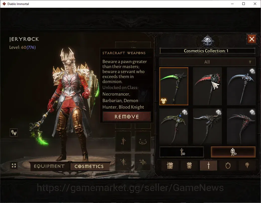 Diablo Immortal Accounts SEA-Vasily|CS ON|Lv60(776)|Crusader|43k CR|Reso 51 image 8