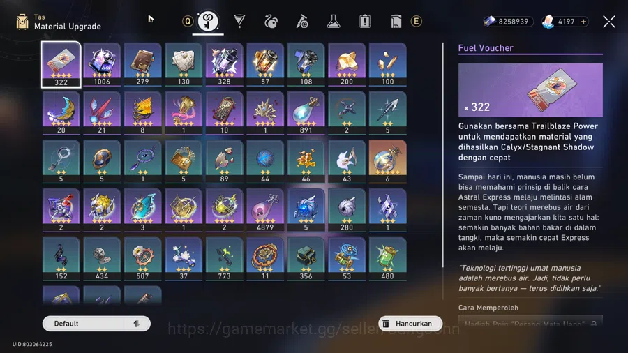 Honkai Star Rail Accounts Others ASIA | TL 50 | Mono Remem Team | Hyacine Sign, Evernight, Castorice, The Dahlia, DanHeng 4