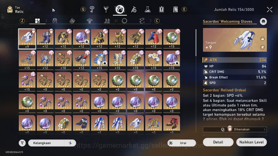 Honkai Star Rail Accounts Others ASIA | TL 50 | Mono Remem Team | Hyacine Sign, Evernight, Castorice, The Dahlia, DanHeng 6