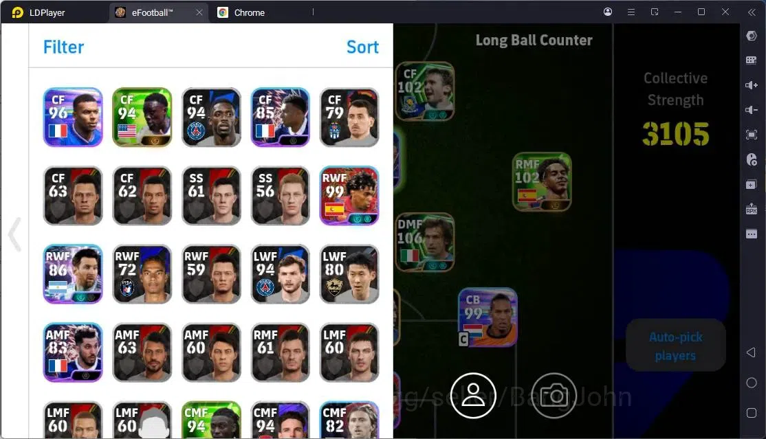 eFootball Accounts Mobile | PW 3105 | Epic Gerrard, Shevchenko, Pirlo image 2