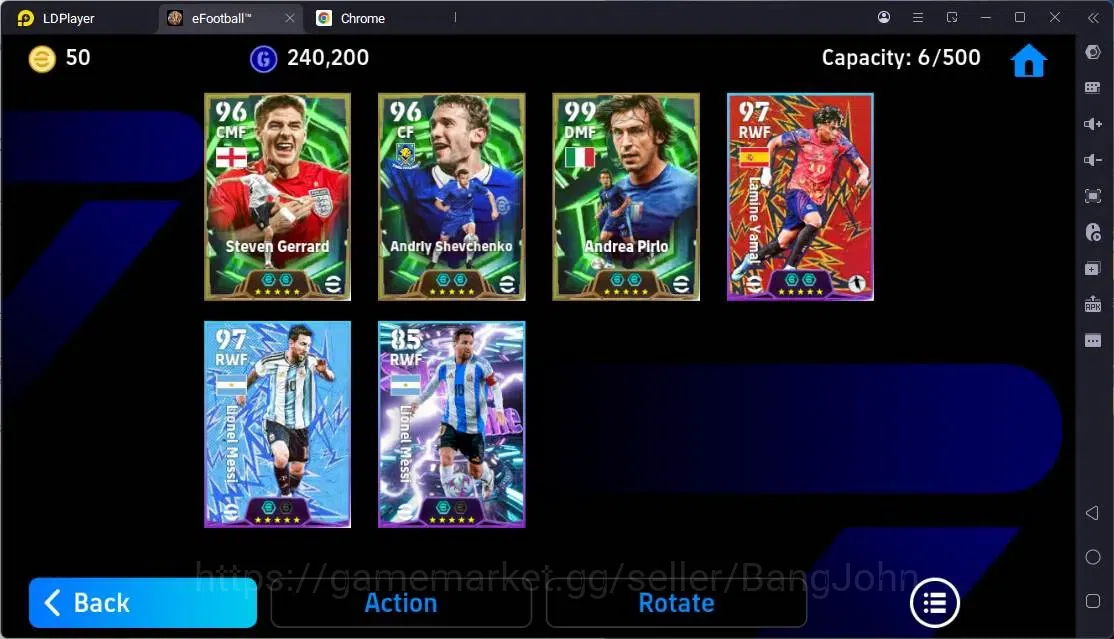 eFootball Accounts Mobile | PW 3105 | Epic Gerrard, Shevchenko, Pirlo image 3