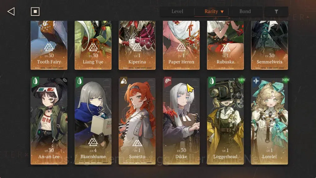 Reverse: 1999 Accounts GLOBAL|Lv29|10 Unilog|7(*6Crew)(2Limit)|[PaperHero image 3