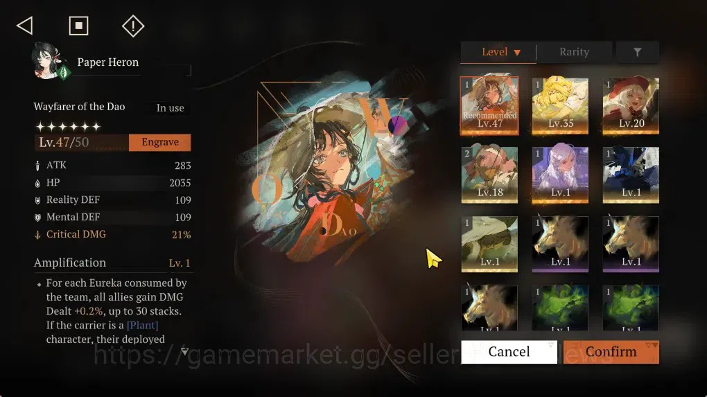 Reverse: 1999 Accounts GLOBAL|Lv29|10 Unilog|7(*6Crew)(2Limit)|[PaperHero image 4