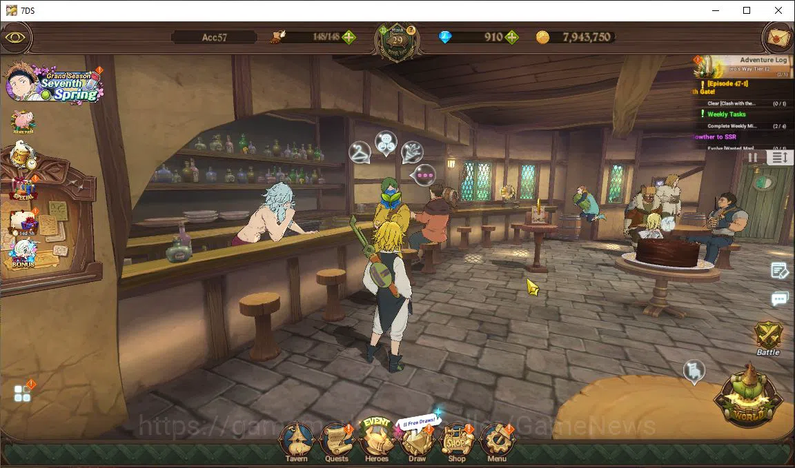 The Seven Deadly Sins: Grand Cross Accounts Global |1,1M CC| Starter Ch 5 | 910+1 Seventh Spri image 1