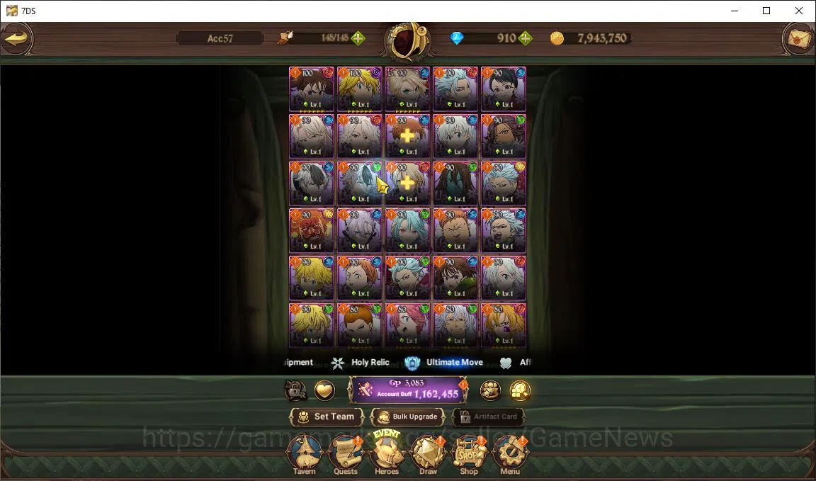 The Seven Deadly Sins: Grand Cross Accounts Global |1,1M CC| Starter Ch 5 | 910+1 Seventh Spri image 4