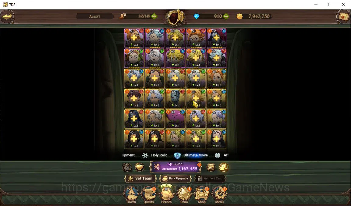 The Seven Deadly Sins: Grand Cross Accounts Global |1,1M CC| Starter Ch 5 | 910+1 Seventh Spri image 5